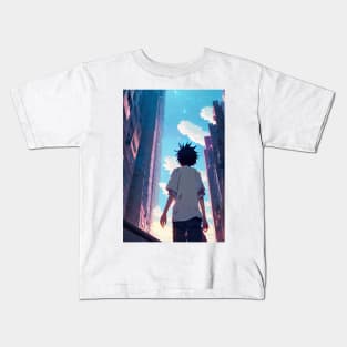 Cute Boy Your Name Landscape Kids T-Shirt